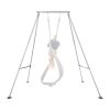 Yoga Stand Frame, Max 310 lbs Load Swing Stand, Triangular Structure Pull Up Stands, Aerial Silk Stands with Height Adjustable & Aluminum Frame Legs