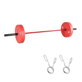 7FT Barbell Bar, Fits 2-Inch Weight Plates, Barbell Bar with Knurled Grip for Strength Training, Weightlifting, Squat, Deadlift, Bench Press, Curl
