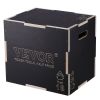 3 in 1 Plyometric Jump Box, 20/18/16 Inch Wooden Plyo Box, Platform & Jumping Agility Box