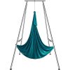 Aerial Yoga Frame & Yoga Hammock, 9.67 ft Height Professional Yoga Swing Stand Comes with 6.6 Yards Aerial Hammock