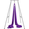 Aerial Yoga Frame & Yoga Hammock, 9.67 ft Height Professional Yoga Swing Stand Comes with 13.1 Yards Aerial Hammock