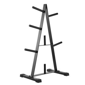 Weight Plate Rack, A Frame Weight Plate Tree for 1-Inch Weight Plates, Standard Weight Plate Tree, 500 lbs Load Capacity Weight Storage Holder