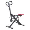 Squat Machine, Deep Squat Rowing Machine for Home, Easy Setup & Foldable Exercise Equipment, Glute Trainer Machine with 12-Gear Adjustable Resistance