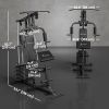 Multi-Exercise Home Gym Station with 99lbs Weight Stack, for for Back, Chest, Arms, Full Body Workout