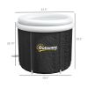 Cold Plunge Tub, Portable Ice Bath with Thermo Lid for Athletes' Recovery, Black
