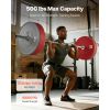 6FT Barbell Bar, Fits 2-Inch Weight Plates, Chrome Plated Barbell Bar with Knurled Grip for Strength Training, Weightlifting, Squat, Deadlift