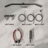 Weight Cable Pulley System for Home Gym with Universal Loading Pin for LAT Pull Down, Biceps Curl Workout, Red