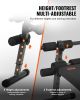 Sit Up Bench, Folding Curved Decline Ab Bench, with 5 Adjustable Height Settings, Heavy-Duty Steel, Non-Slip Design