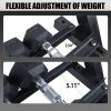 1100LB Capacity Adjustable 3-Tier Dumbbell Rack for Home Gyms 36-Inch Base Model Storage Stand