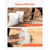 Empty Sandbags, 100 Packs 16 x 26 in, Heavy Duty Sand Bags Sacks with Ties, 50lb Capacity Woven Polypropylene Sandbags