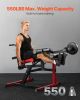 Leg Extension and Curl Machine, Seated Leg Rotary Extension for Thigh, Adjustable Lower Body Specialty Exercises Equipment