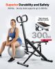 Squat Machine, Deep Squat Rowing Machine for Home, Easy Setup & Foldable Exercise Equipment, Glute Trainer Machine with 12-Gear Adjustable Resistance