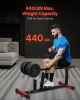 Seated Calf Machine, 440 LBS Capacity Calf Raise Machine, Seated Calf Raise Leg Exercise Home Gym, Calf Workout Training Equipment