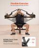 Incline Chest Fly and Rear Delt Fly Machine, 450 LBS Chest Machine, Adjustable Fitness Chest Bench Set