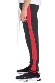 HEAVY WEIGJT SWEAT JOGGERS (Color: Black / Red, size: M)