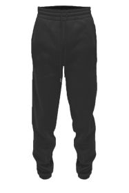 Weiv Solid Sweat Pant Joggers (Color: Black, size: 3XL)