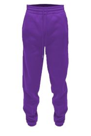 Weiv Solid Sweat Pant Joggers (Color: Purple, size: M)