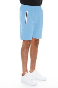 Weiv Active Sports Performance Running Short (Color: LIGHT BLUE, size: M)