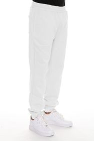 Little Better Premium Cotton Sweat Pant (Color: White, size: 3XL)