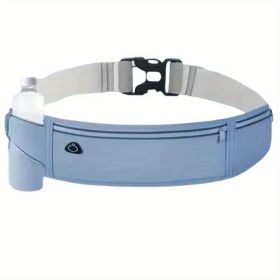 Compact Hiking Waist Bag â€“ Breathable Unisex Design with Multiple Secure Pockets (Phone/Wallet/Keys Storage) (Color: Blue)