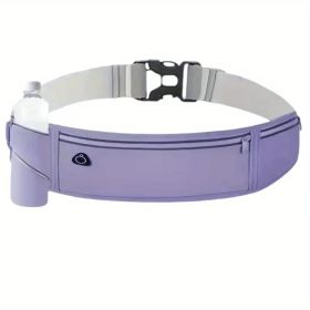 Unisex Sport Waist Bag â€“ Sweat-Resistant Nylon with Multiple Pockets & Reflective Details (6 Vibrant Color Options) (Color: GREY)
