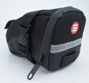 Bicycle Bag Mountain Bike Tail Bag Back Bag Bicycle Saddle Bag Bicycle Seat Cushion Bag (Option: Black)
